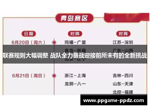 联赛规则大幅调整 战队全力备战迎接前所未有的全新挑战